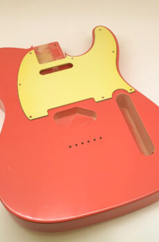 Nitro Lacquer Relic Tahitian Coral T-Style Guitar Body (4lbs 9oz)