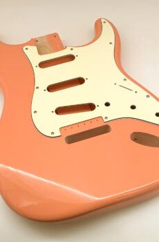 Nitro Lacquer Relic Peach S-Style Guitar Body (4lbs 3oz)