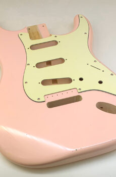 Nitro Lacquer Relic Faded Shell Pink S-Style Guitar Body (4lbs 4oz)