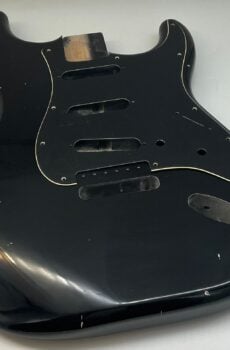 Nitro Lacquer Relic Black S-Style Guitar Body (4lbs 3oz)