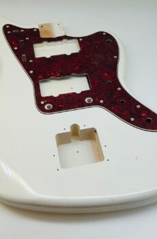 Nitro Lacquer Relic Olympic White Jazz-Style Guitar Body (4lbs 5oz)