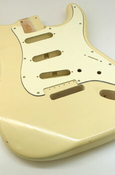 Nitro Lacquer Relic Vintage White S-Style Guitar Body (4lbs 4oz)
