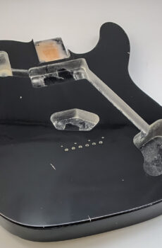 Nitro Lacquer Relic Black T-Style Custom Guitar Body (4lbs 9oz)
