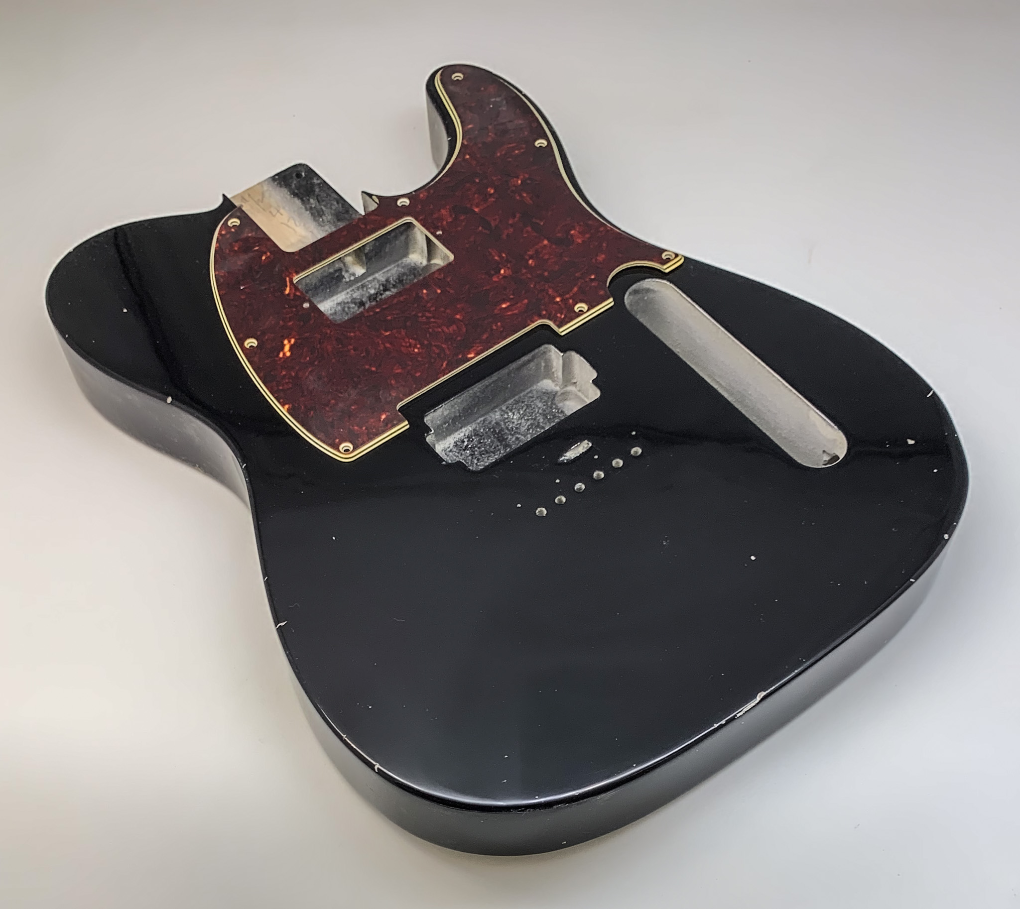 Nitro Lacquer Relic Black T-Style Guitar Body (4lbs 2oz) - Image 3