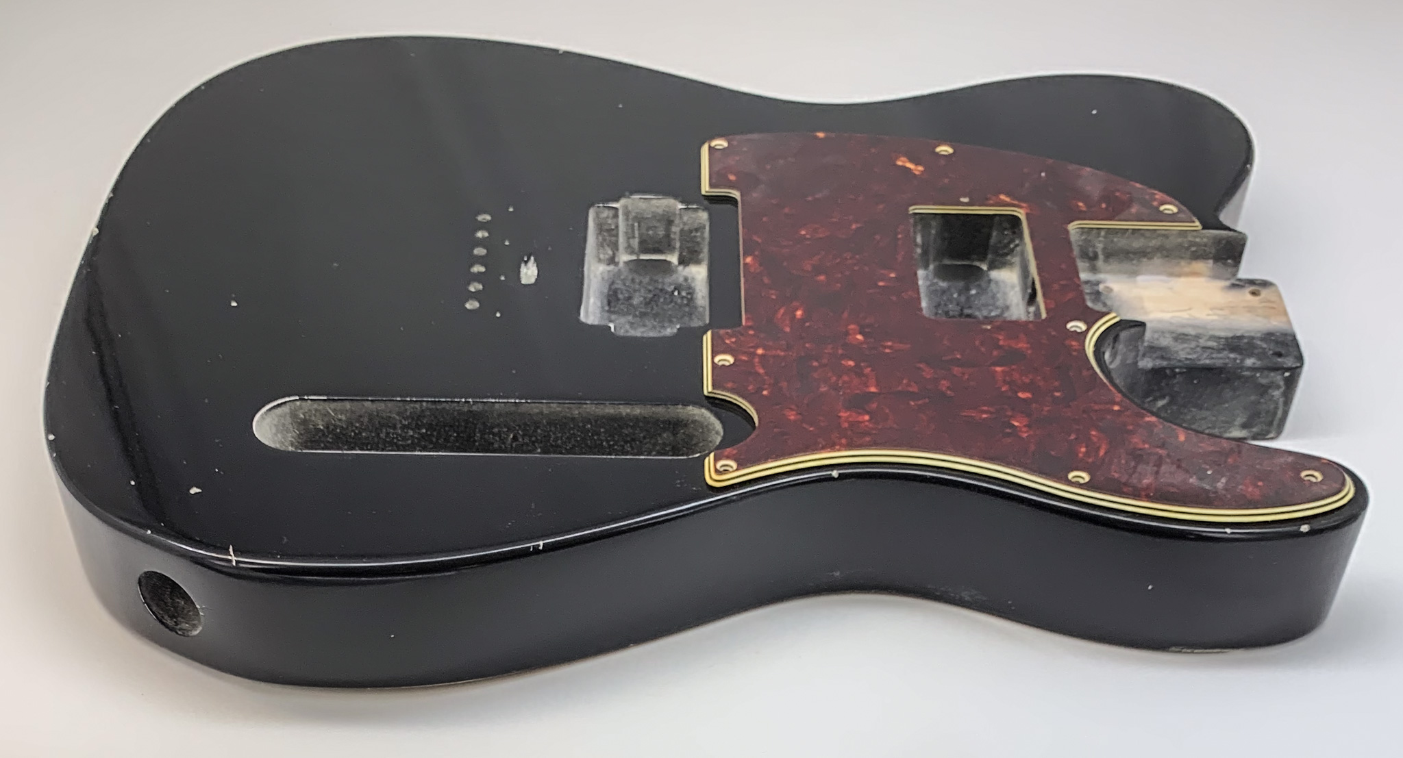 Nitro Lacquer Relic Black T-Style Guitar Body (4lbs 2oz) - Image 5