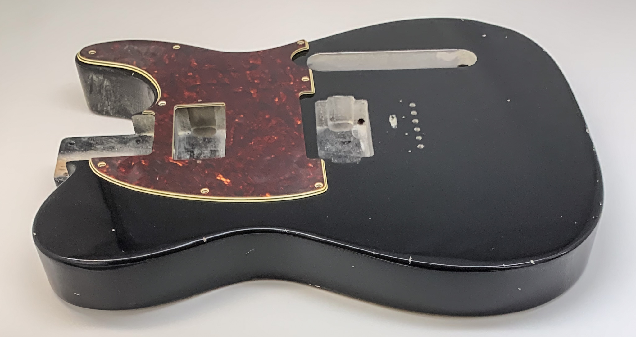 Nitro Lacquer Relic Black T-Style Guitar Body (4lbs 2oz) - Image 6