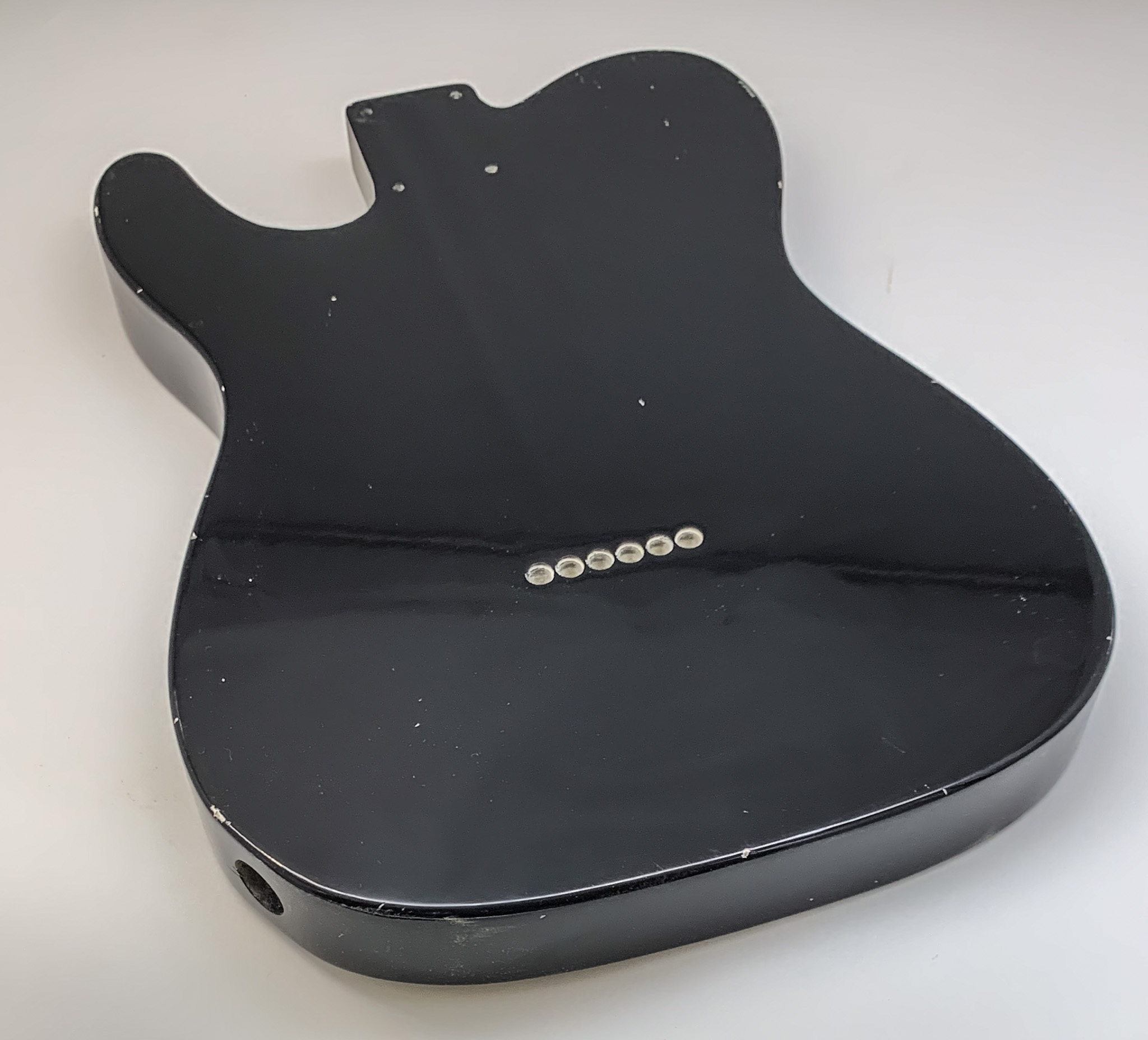 Nitro Lacquer Relic Black T-Style Guitar Body (4lbs 2oz) - Image 7