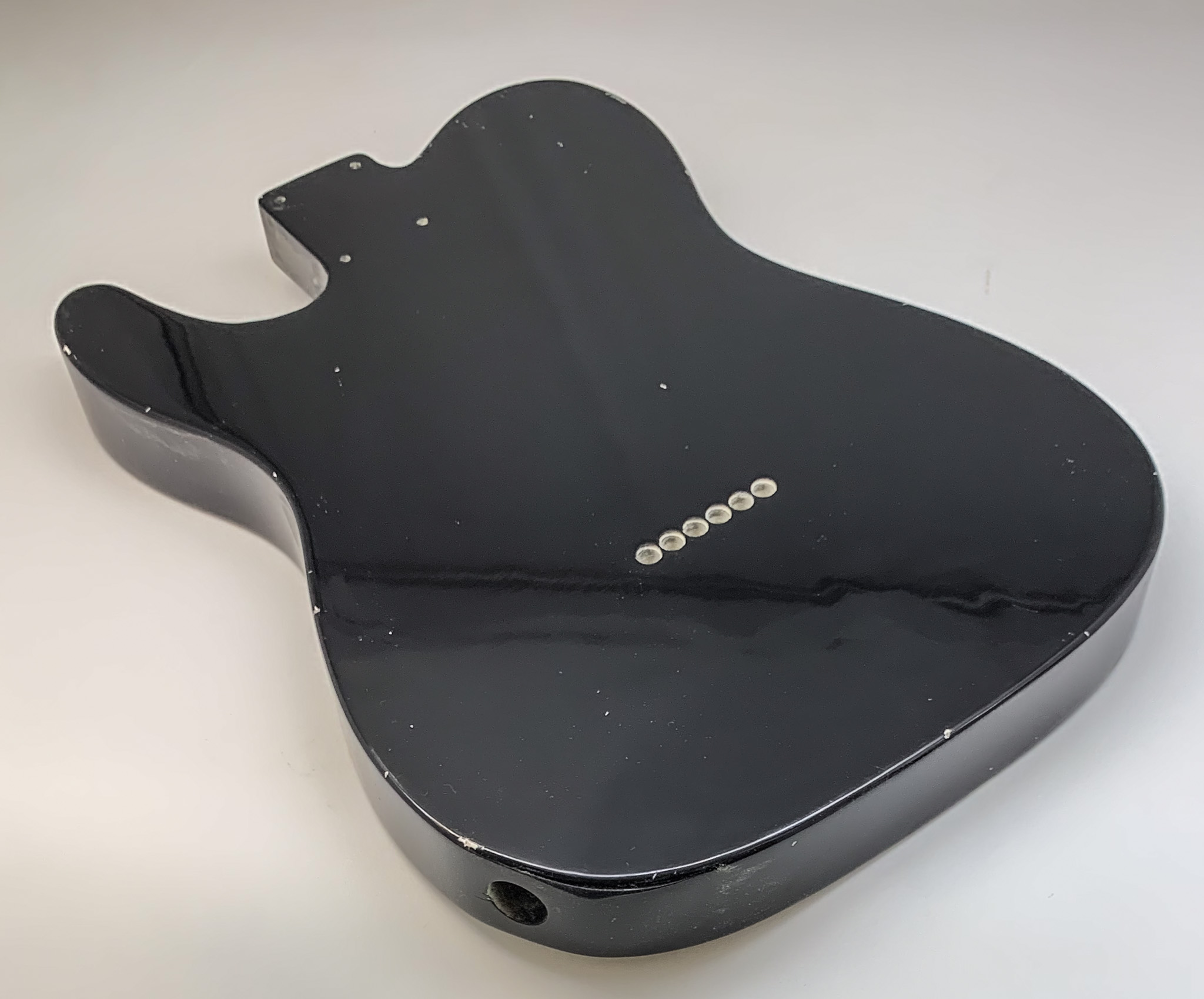 Nitro Lacquer Relic Black T-Style Guitar Body (4lbs 2oz) - Image 8