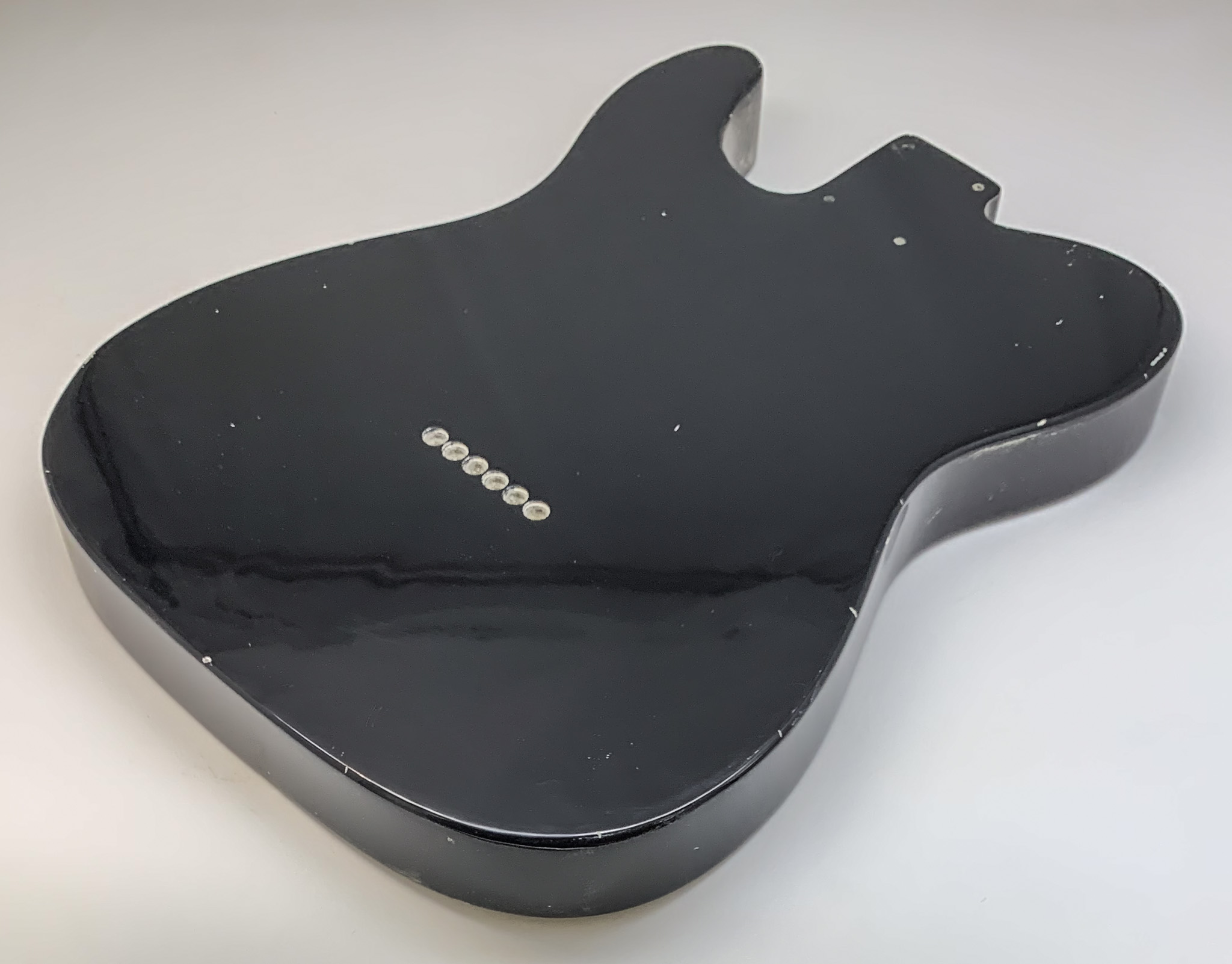 Nitro Lacquer Relic Black T-Style Guitar Body (4lbs 2oz) - Image 9
