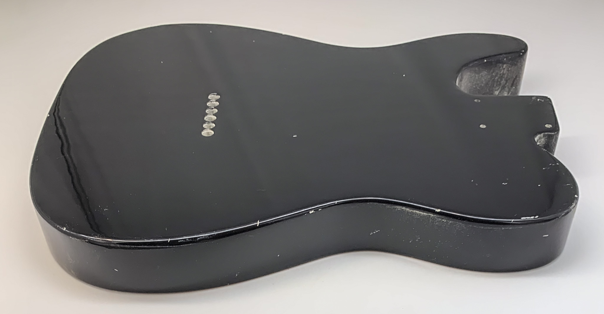Nitro Lacquer Relic Black T-Style Guitar Body (4lbs 2oz) - Image 11
