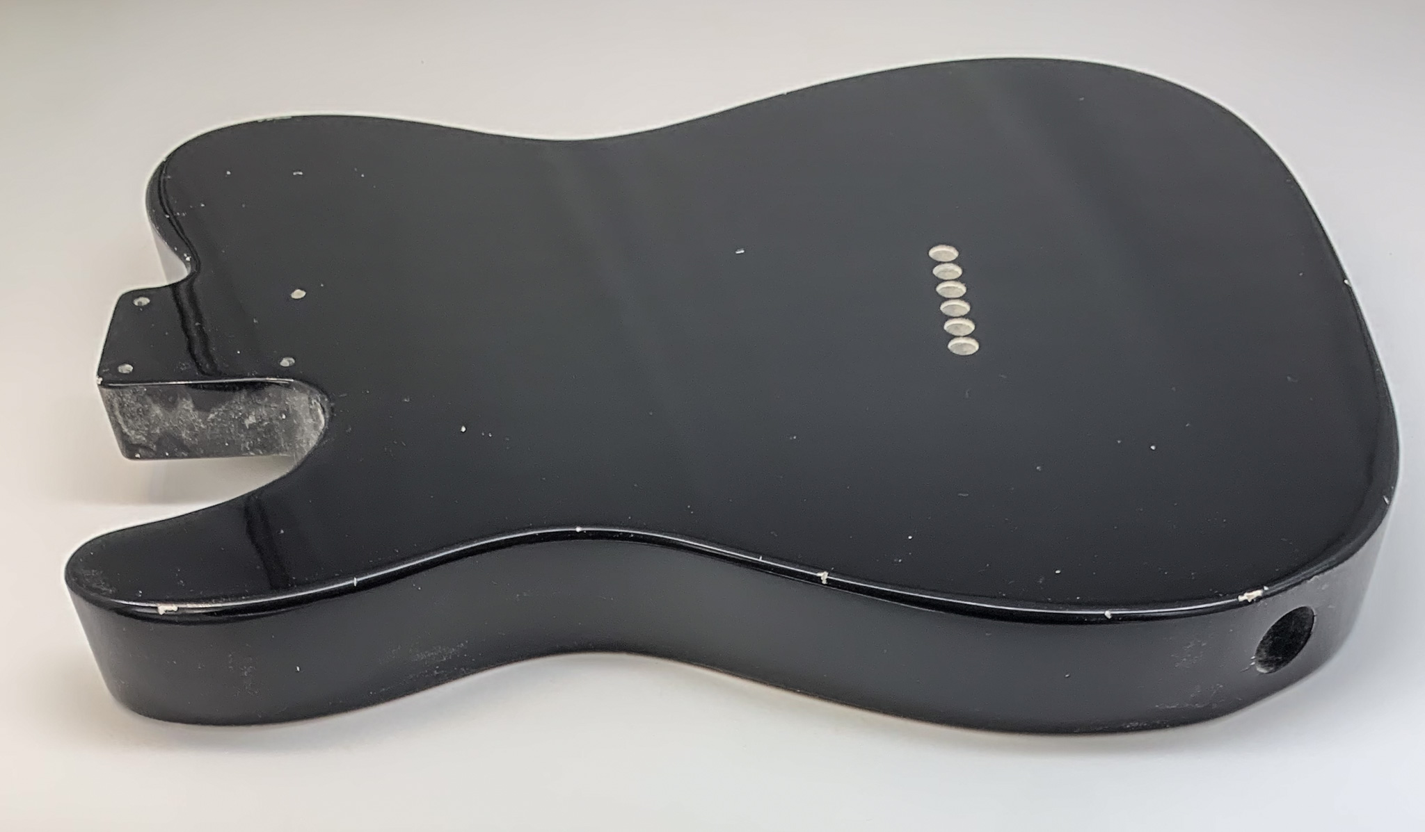 Nitro Lacquer Relic Black T-Style Guitar Body (4lbs 2oz) - Image 10